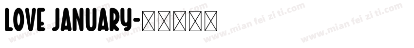 love january字体转换